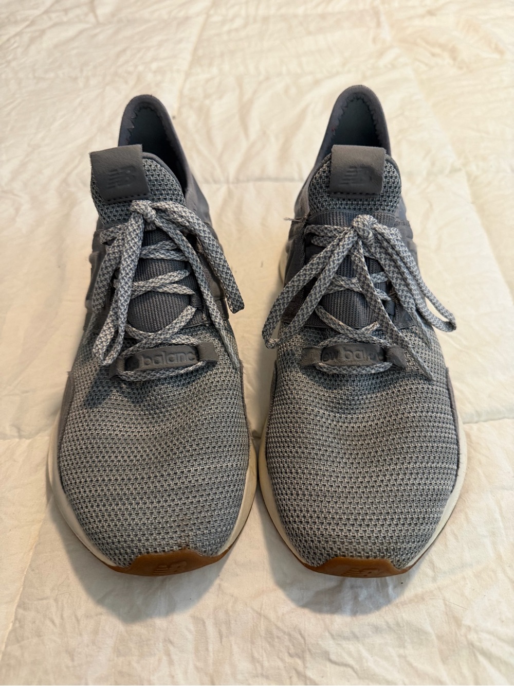 New Balance Women’s Grey Lightweight Knit Sneakers